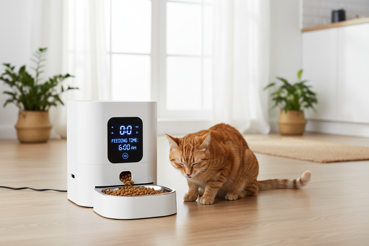 🐾 Automatische Fütterung für Katzen: Der komplette Leitfaden zu Futterautomaten für Trocken- & Nassfutter