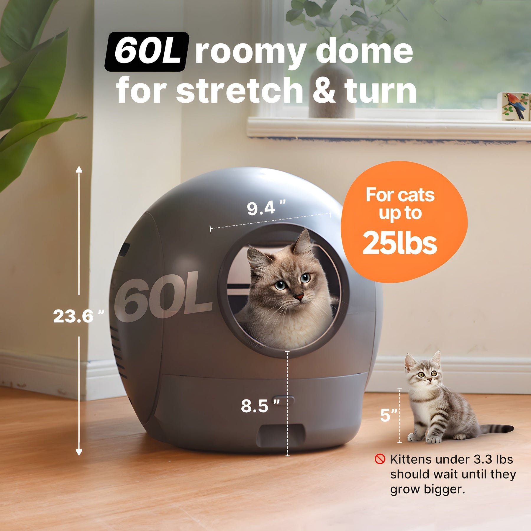 Spaceship 2 Automatic Litter Box