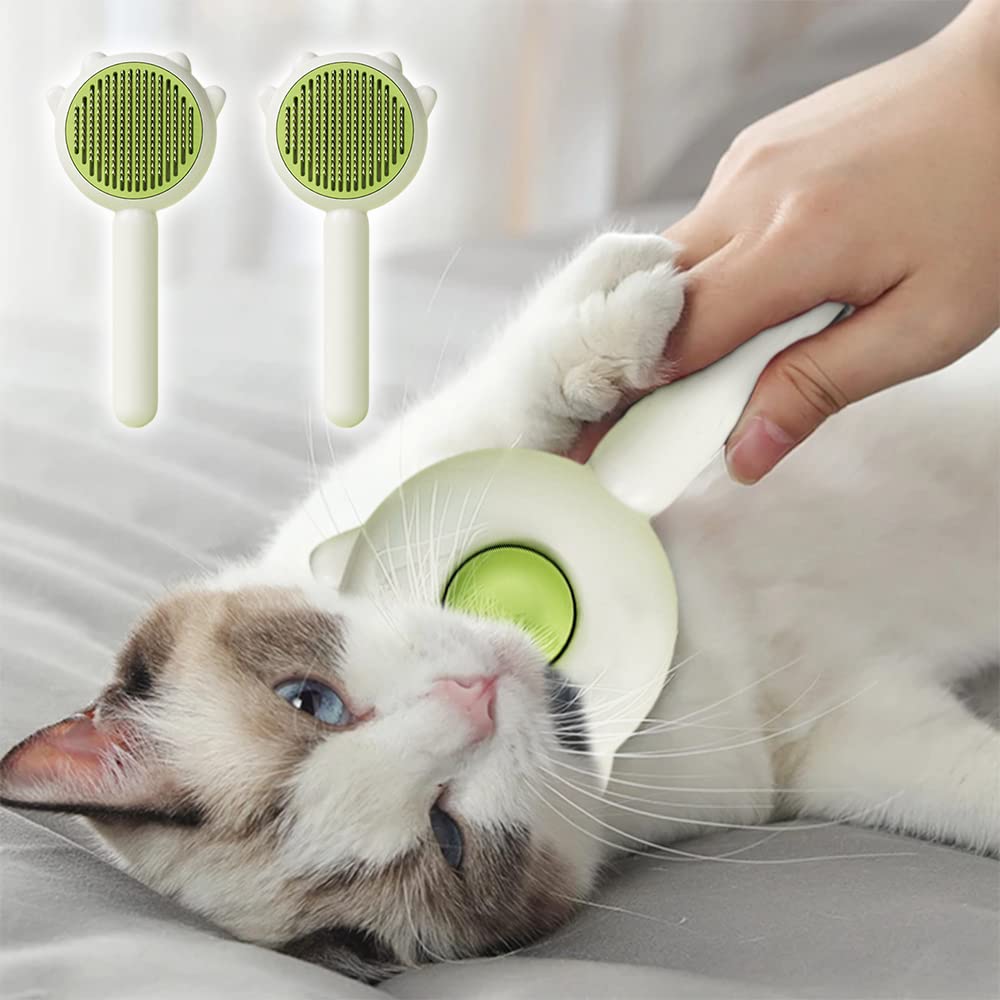 Self-Cleaning Grooming Brush