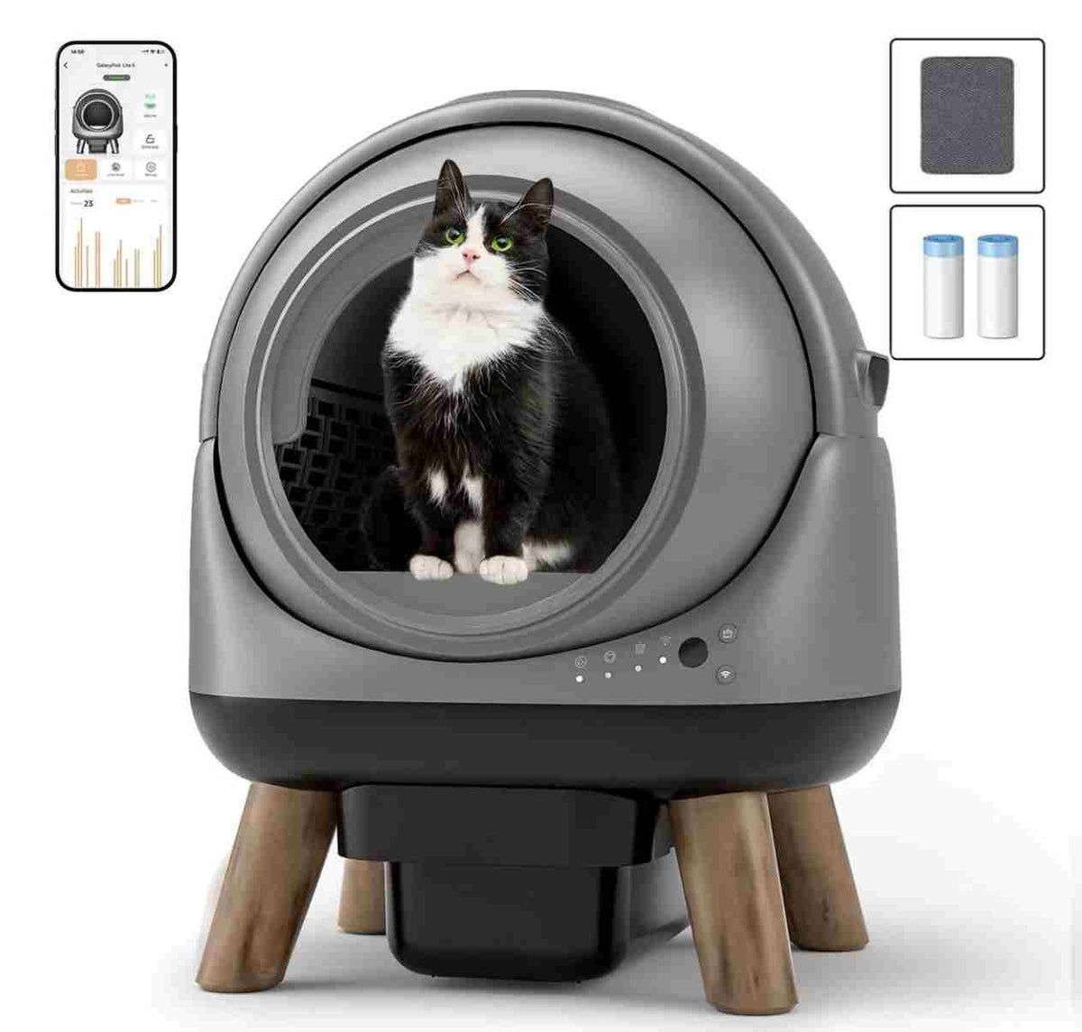 Orbitie Automatic Cat Litter Box for Cats