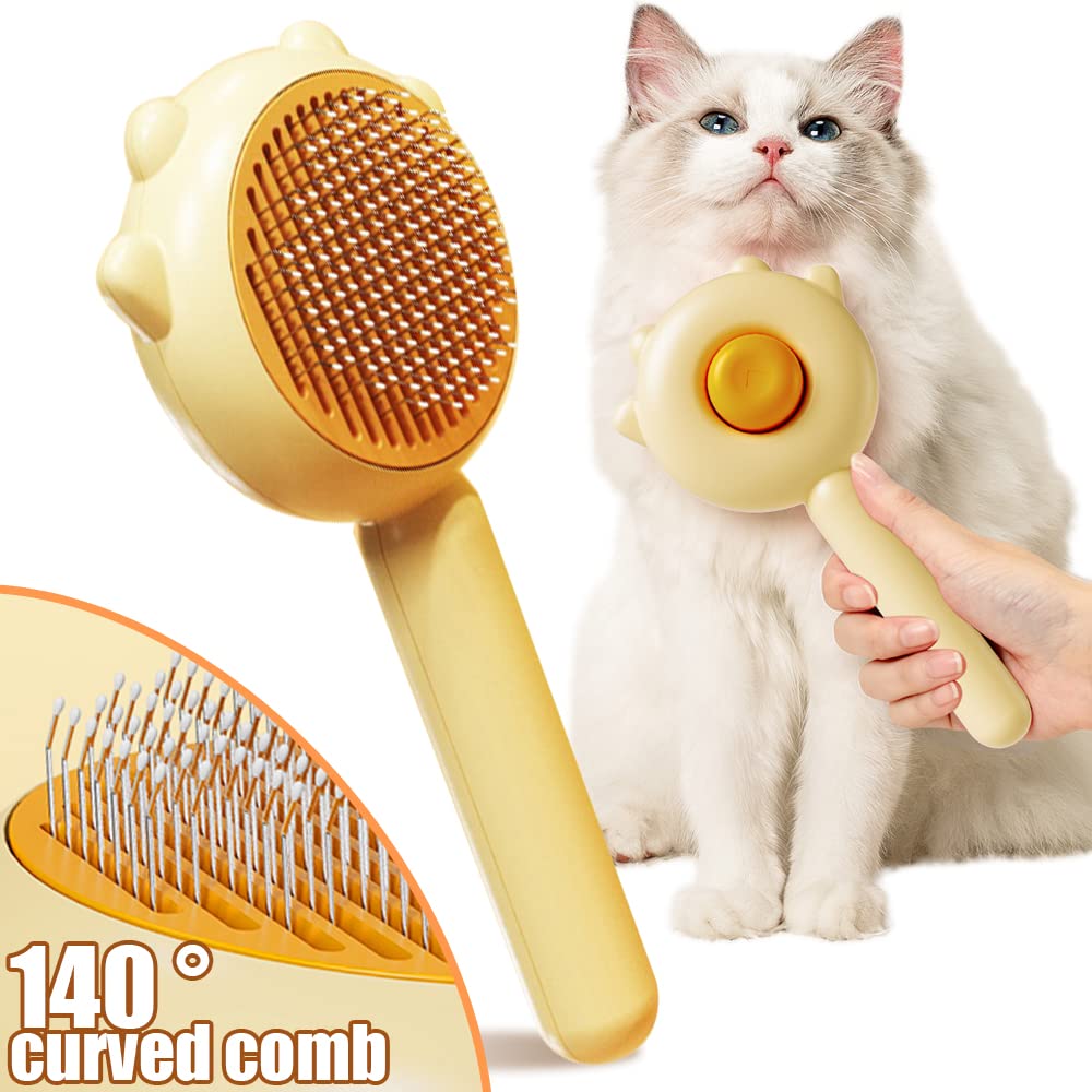 Self-Cleaning Grooming Brush