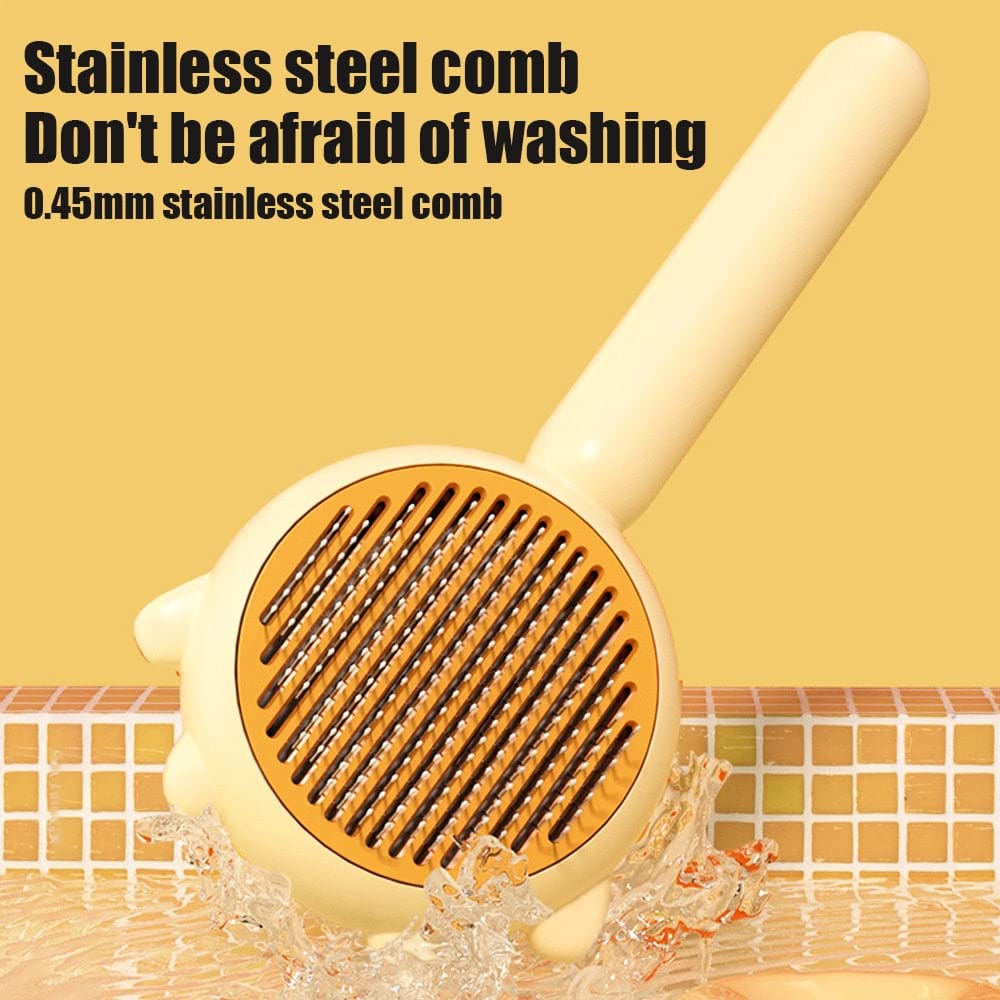 Self-Cleaning Grooming Brush