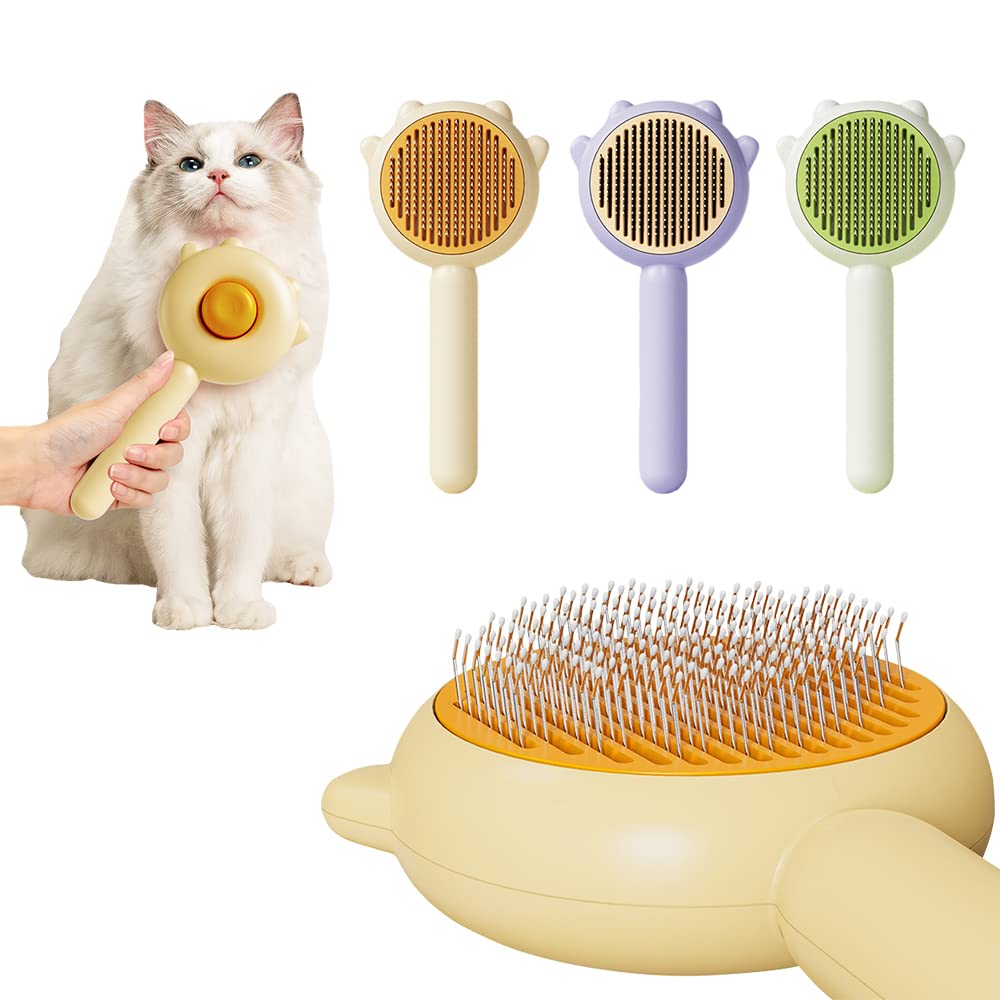 Self-Cleaning Grooming Brush