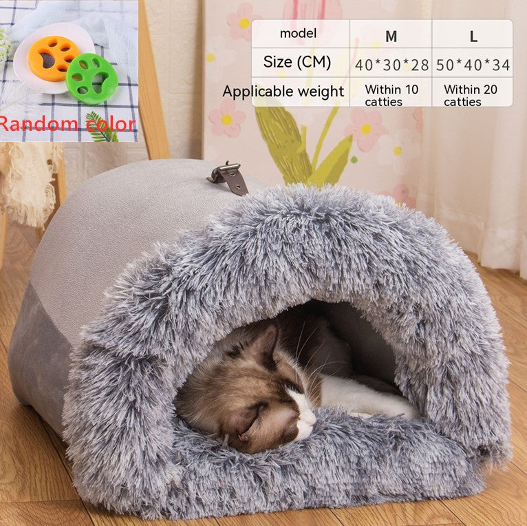 Fluffy Cave Bed