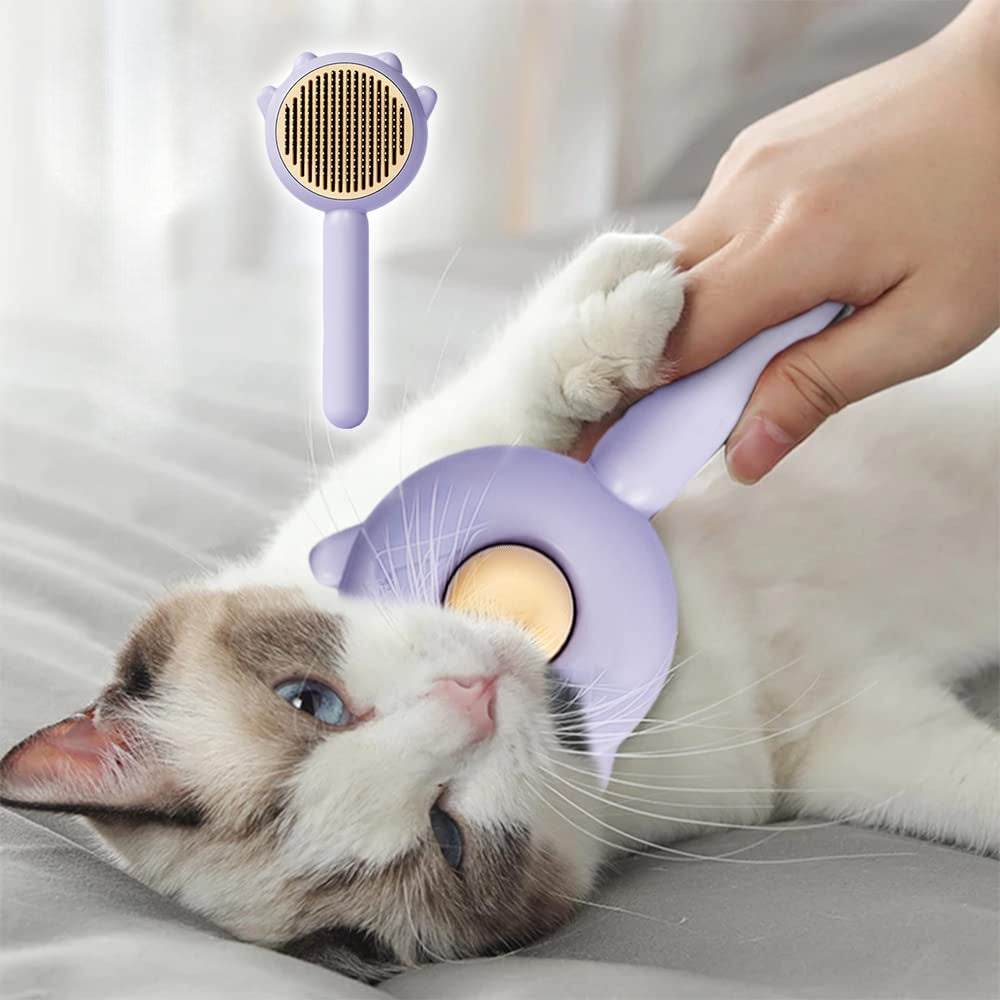 Self-Cleaning Grooming Brush