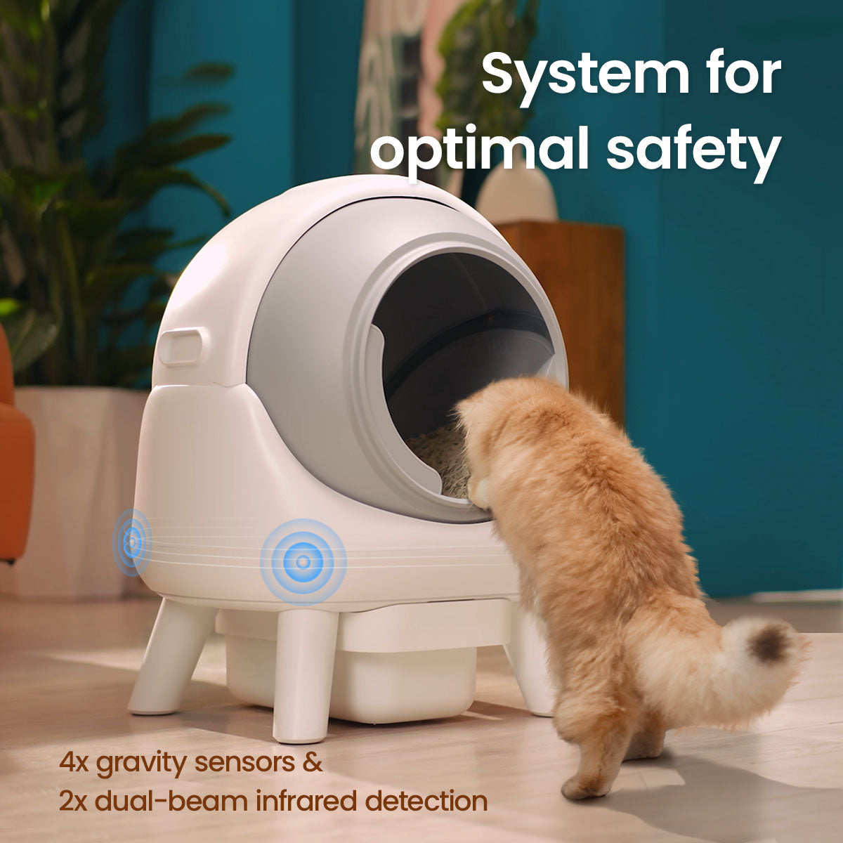 Orbitie Automatic Cat Litter Box for Cats