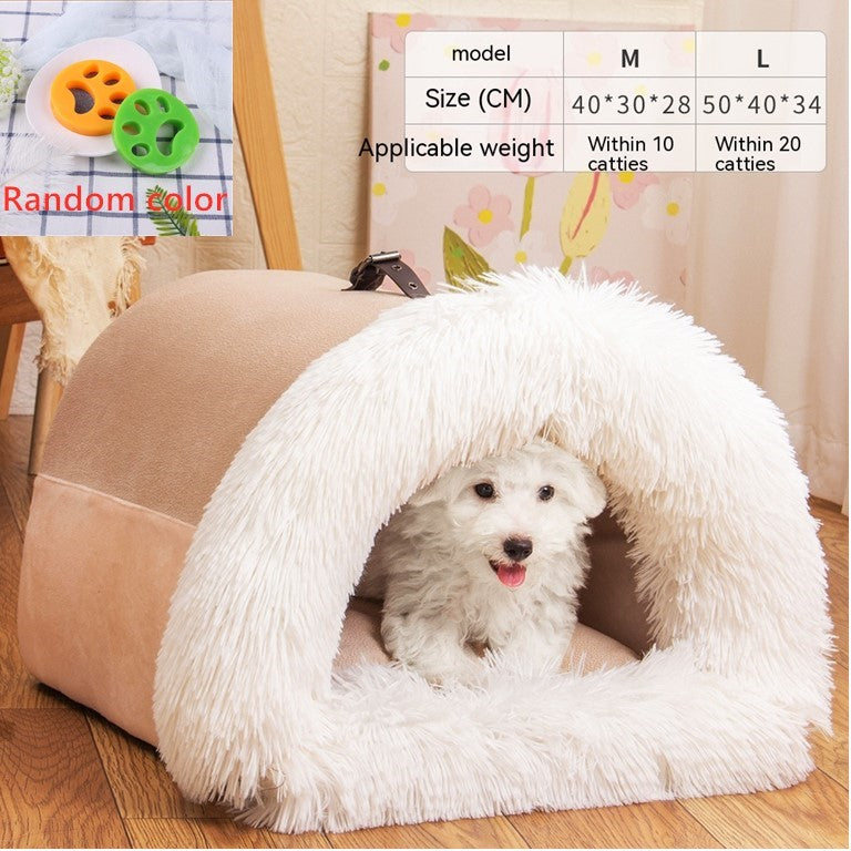 Fluffy Cave Bed
